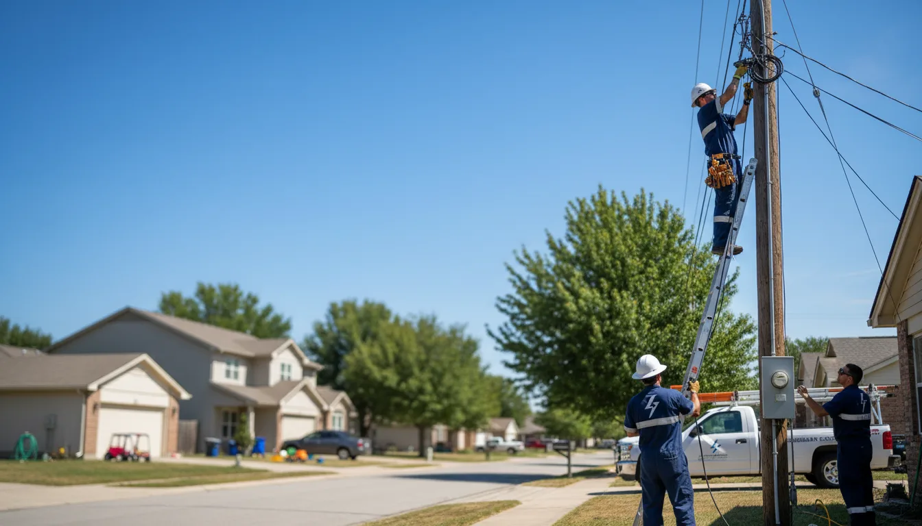 Residential electrician providing installation services in Rosalie, NE